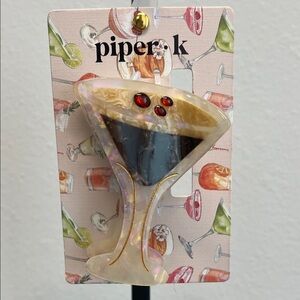 Piper K | Espresso Martini Cocktail Hair Clip
